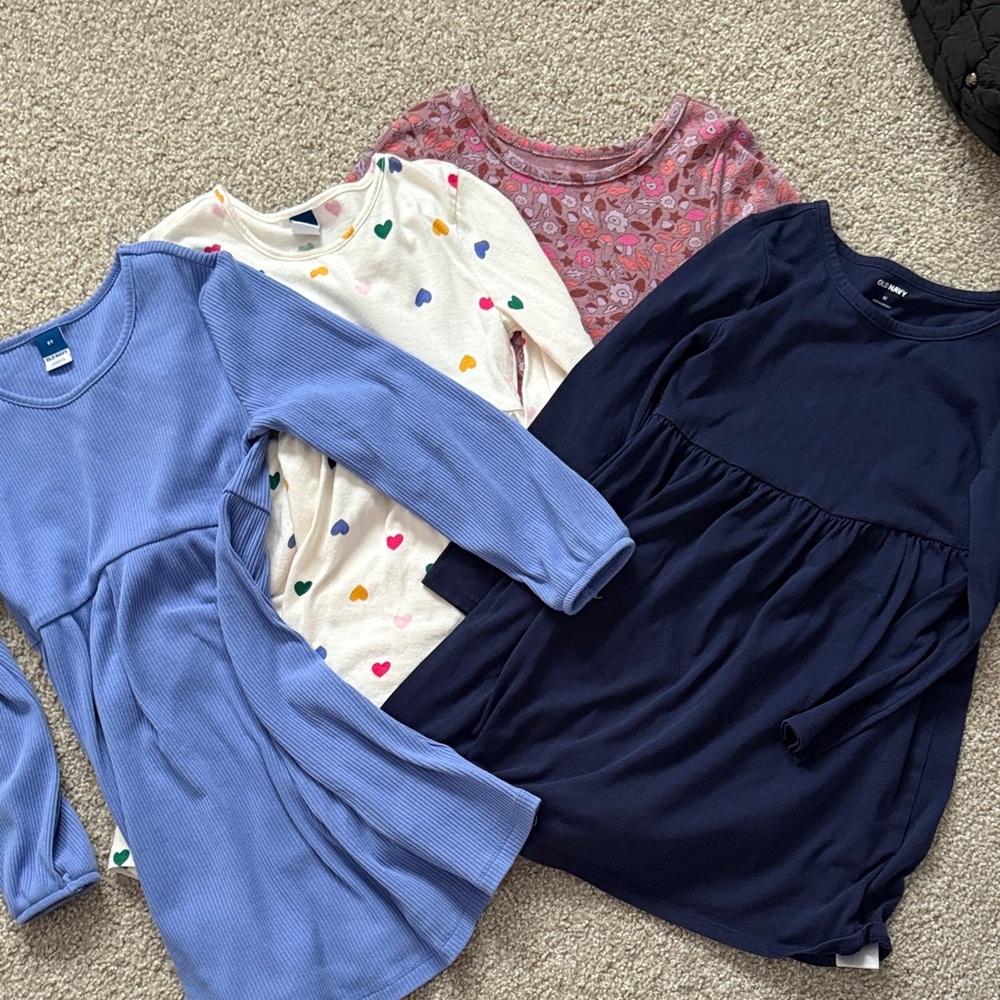 Girls 5T Long Sleeve Dress Lot